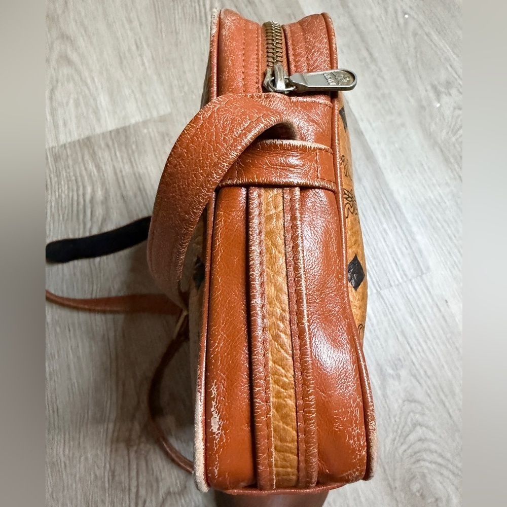 MCM Brown Leather Crossbody Bag - Picture 5 of 12